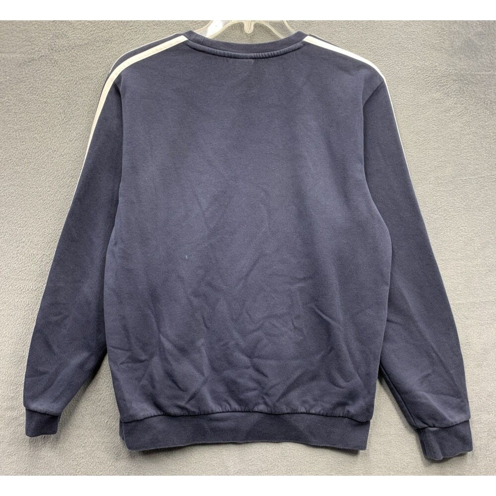 Adidas Authentic Athletic Wear Pullover Sweaters Mens Navy Blue Printed Large - Picture 4 of 15